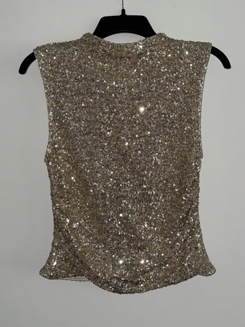 H&M Gold Sequin Sleeveless Tank